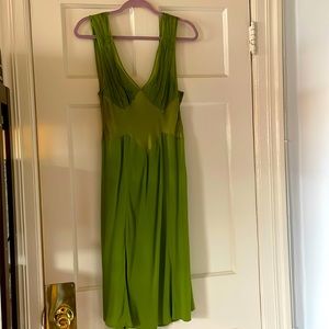 Beautiful green silk Alberta Ferretti dress